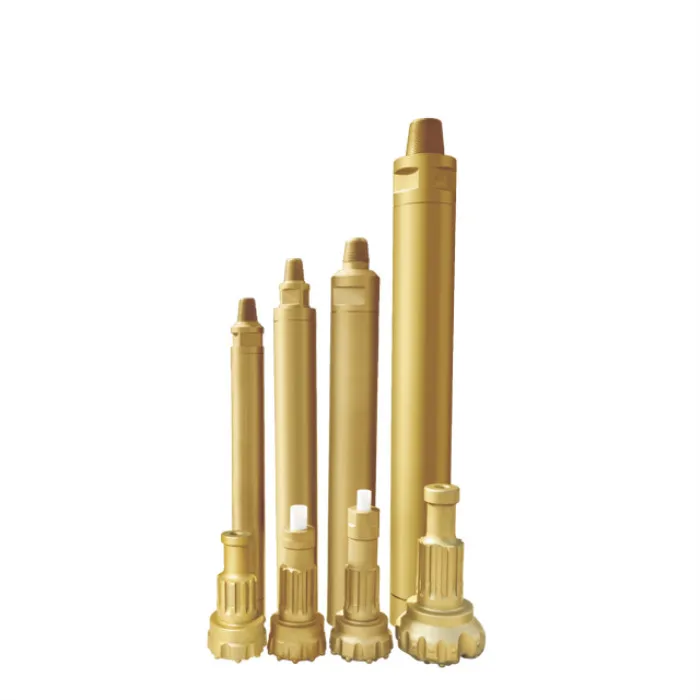 Drill hammer and drill bits for hard rock drilling rig machine