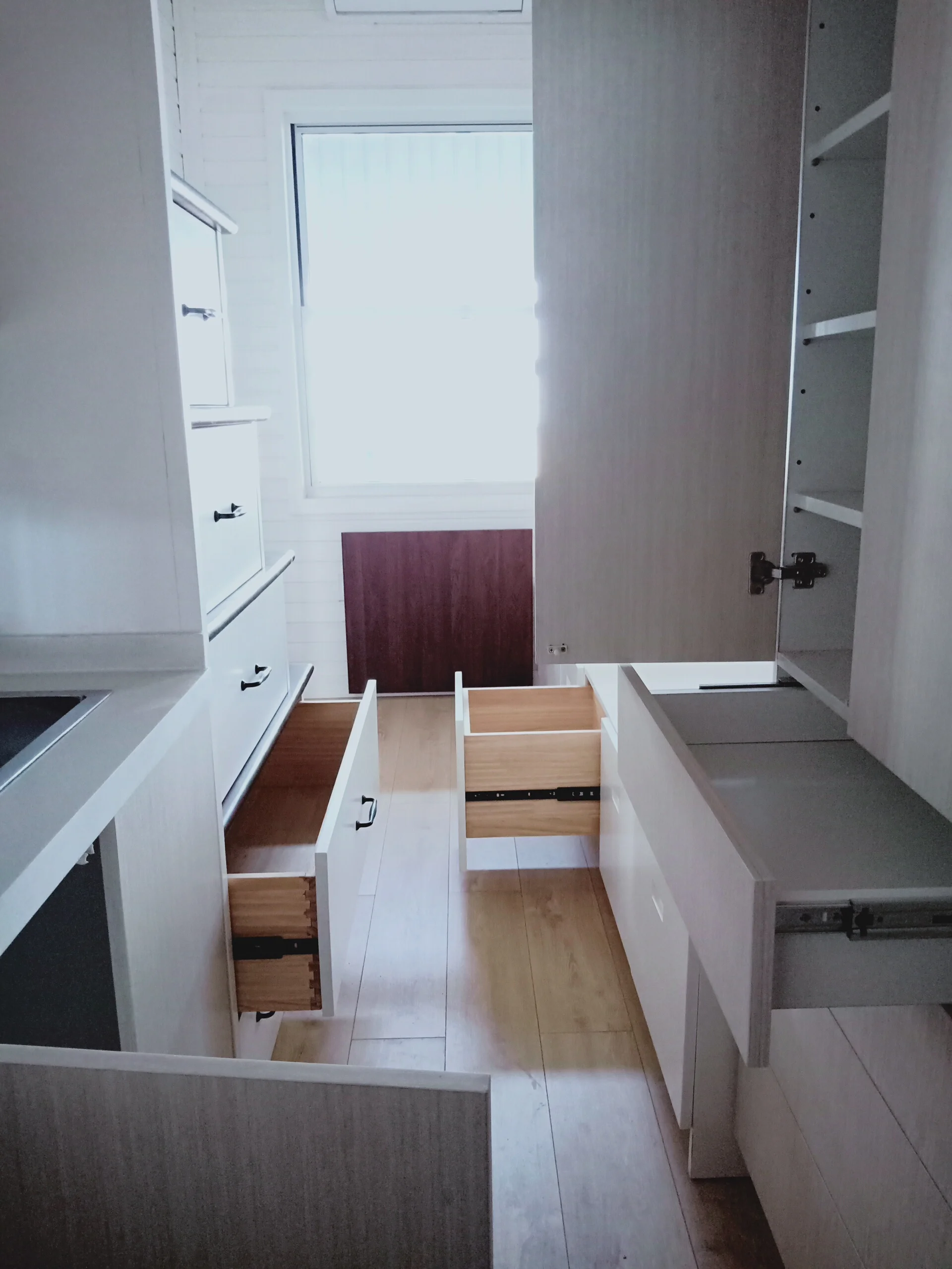 Tiny house travel trailer prefab modular prefabricated wooden house Romania