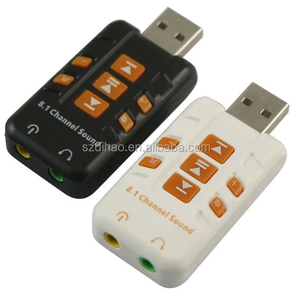 DIHAO Good Quality 8.1 Channel USB 2.0 Sound Card
