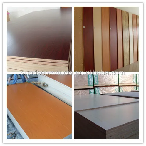 
17mm melamine coated plywood with matt surface finish and warm white color 