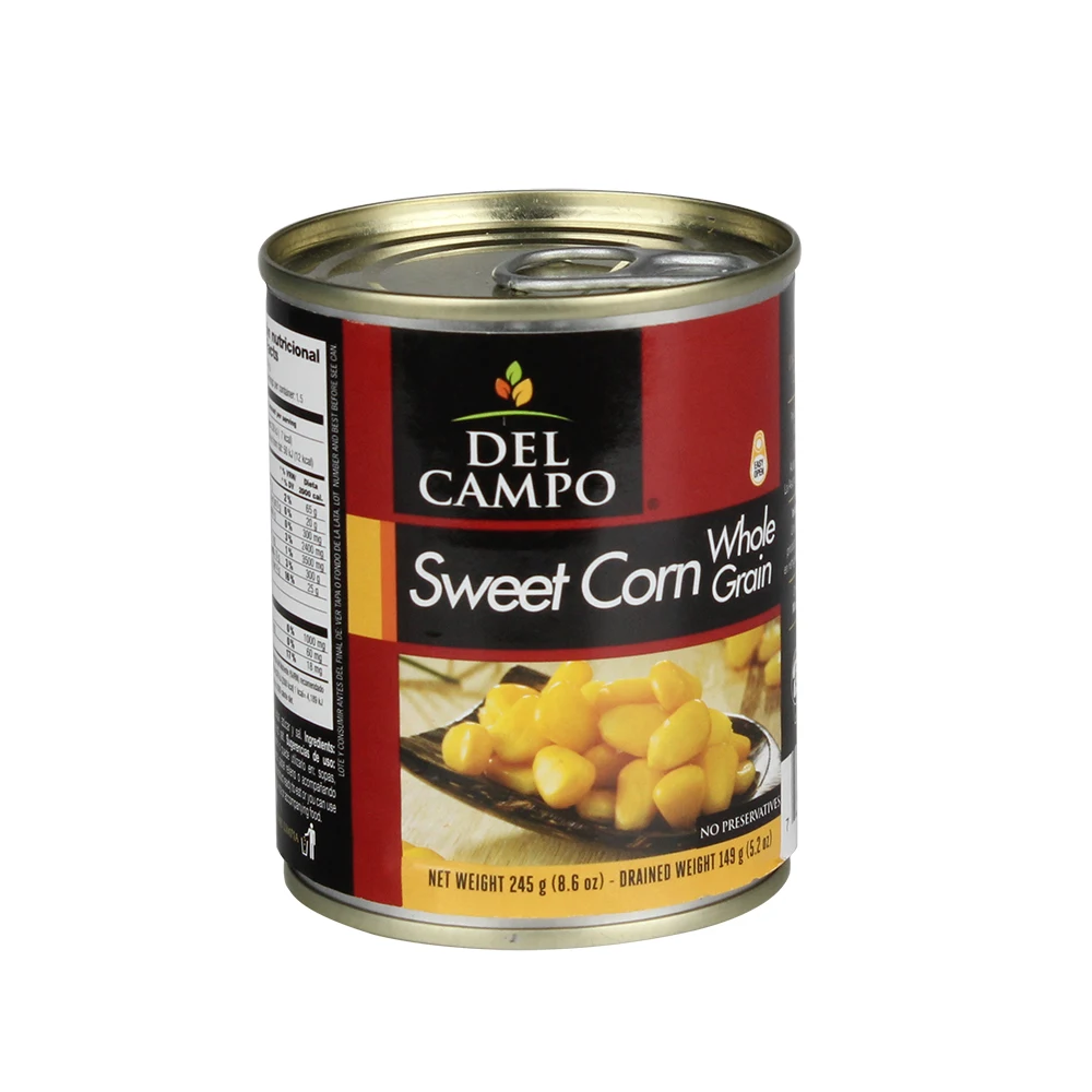 chinese canned sweet corn kernel with balanced nutrition