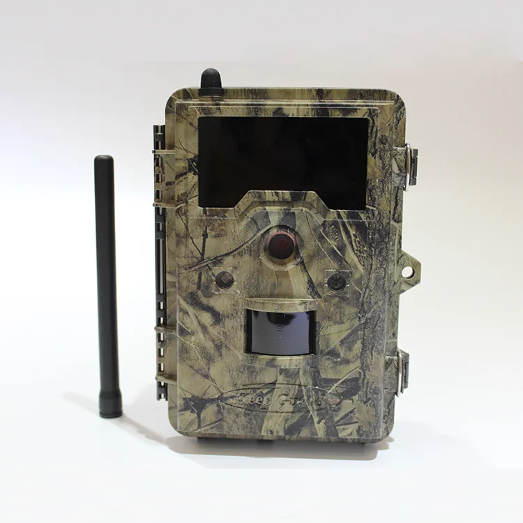 Открытый Охота беспроводной GSM MMS камуфляж скрытый ночного видения Дикая камера Солнечная наблюдения