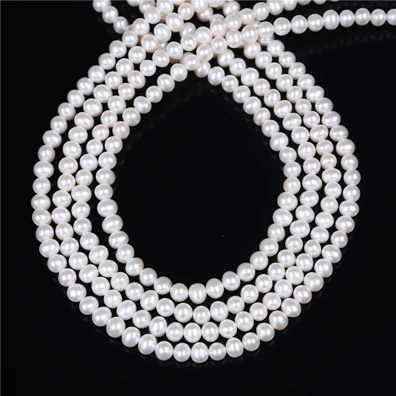 Natural genuine multipurpose  freshwater pearl jewelry AA grade potato shape fresh water pearl strand