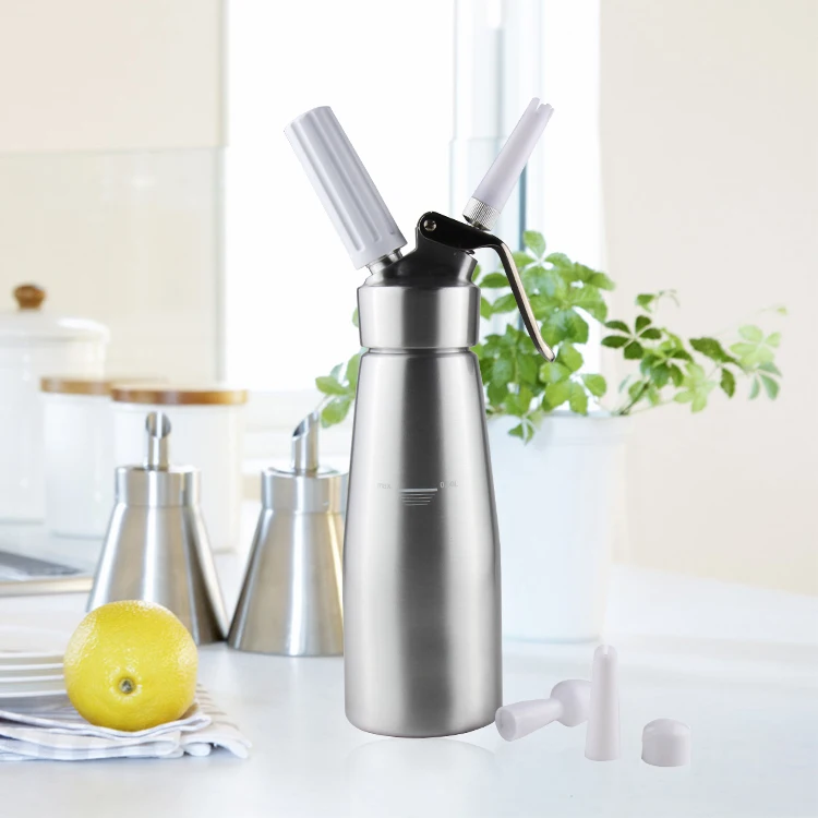 250ml/500ml/1000ml aluminum whipped cream dispenser / Aluminum cream whipper+three nozzles and one holder