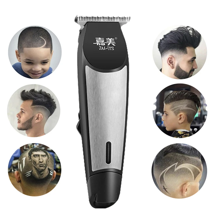 Cordless Hair Clipper Professional Electric Fade Hair Trimmers Set Rechargeable T-Blade Grooming Machine Kit for Men Kids Family