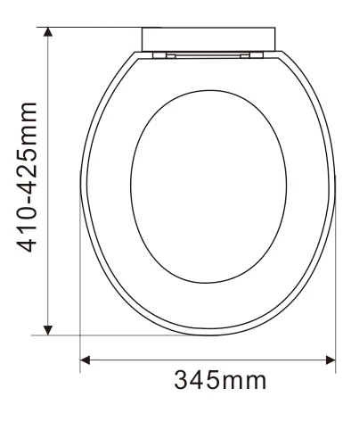 Chinese economical adjustable universal hinges PP toilet seat cover