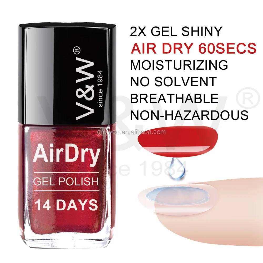Бесплатный образец private label много цвет peal off air сухой УФ без запаха Лаки bulk лак для ногтей прочного 14 дней