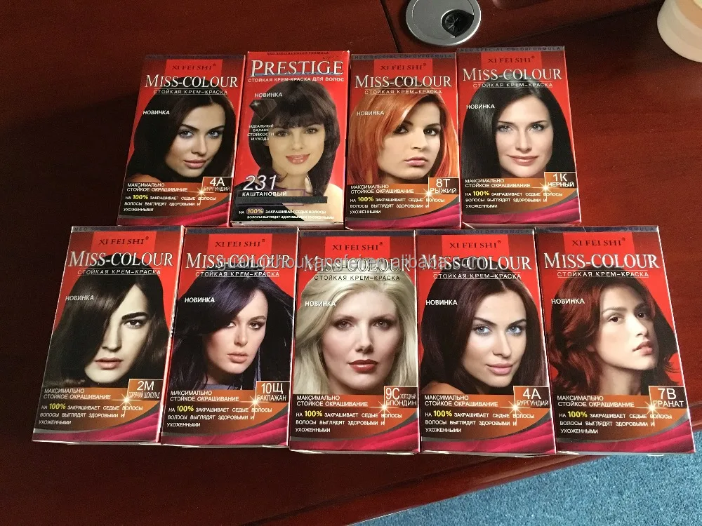 Permanent Hair Dye, Color Orange With Private Label