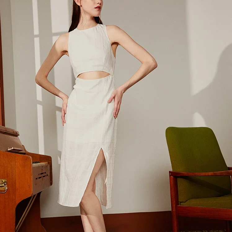 Lady New 2019 Dress Cross Back Bandage Clothes Fashion Dress