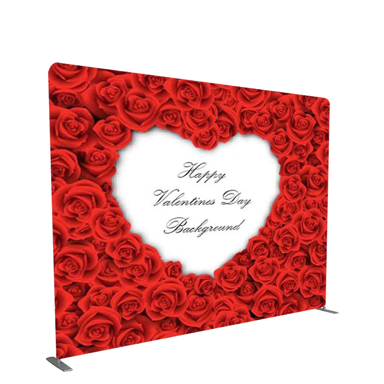 Wedding Stage Photography Decoration Flower Wall Party Tension Fabric Pillow Case Photo Backdrop Stand