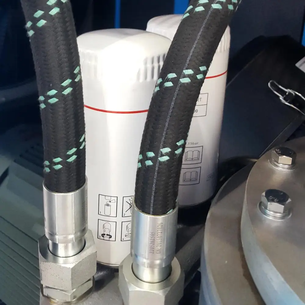 Теплостойкий и маслостойкий шланг для компрессора черная резина 5/16 inch SAE 100 R1 EN 853 1SN