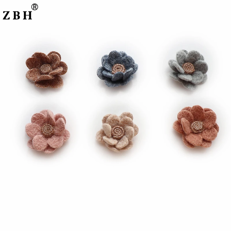 Factory Direct Sale Handmade Wool Diy Flowers