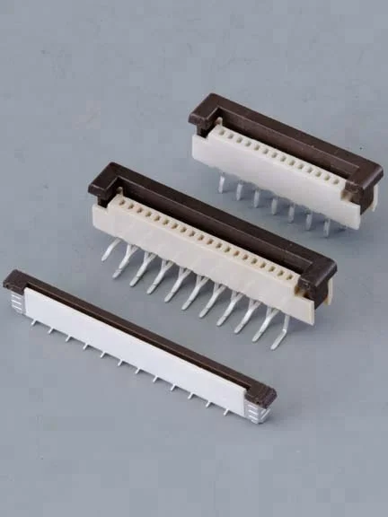 side Entry through hole type 1.0mm Pitch zif Fpc connector
