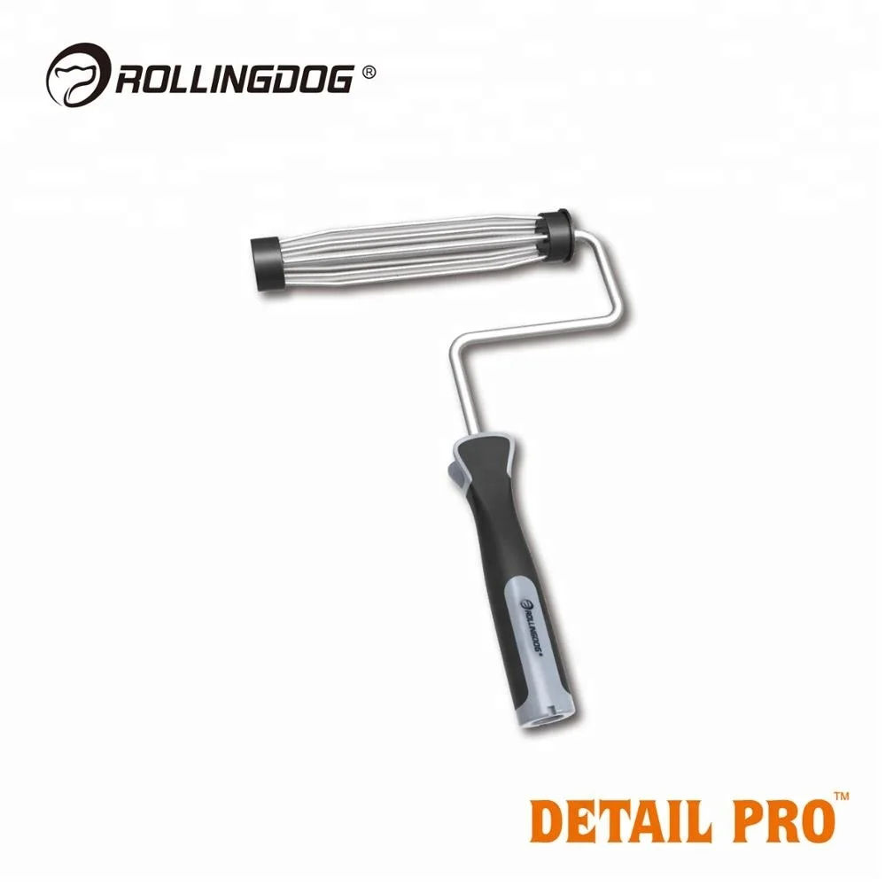 
ROLLINGDOG 9 Inch Sealed Bearing System Multi Functional Magic Smooth American Paint Roller Frame Easy Clean Design End Cap 