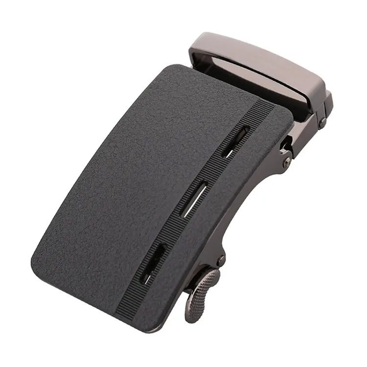 Черная поверхность 36 мм металлическая Автоматическая Заказная пряжка для ремня с храповым механизмом