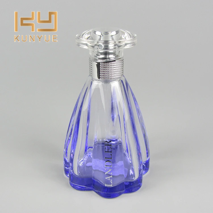 Essential Oil Bottle Transparent 100ml Cosmetic Glass Perfume Bottle with Matte Silver Screw Cap