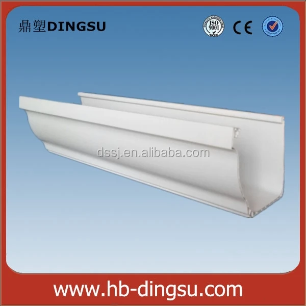 PVC rectangular Gutter system downspout or downpipe fitting pipe connector china manufacturer roofing using Rain Carrying System