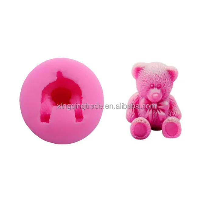 Форма медведя для силиконовой помадки, инструмент для торта, форма для торта, шоколада, сахара, форма для выпечки