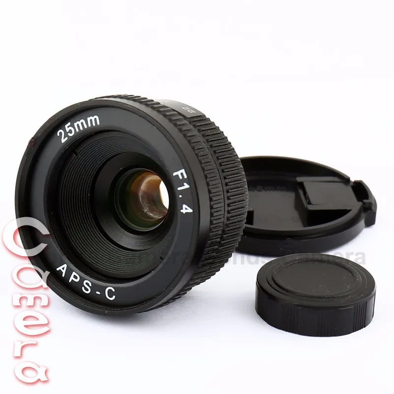 New 25mm C mount Camera Lens for wide APS-C sensor camera M4/3 NEX FX EOSM N1 P/Q