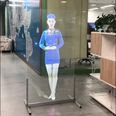 Self Adhesive holographic transparent rear projection screen film