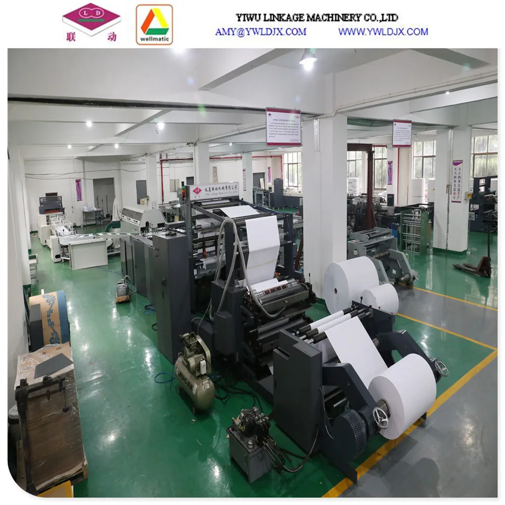 Hot Melt Glue Binding Notebook Making Machine