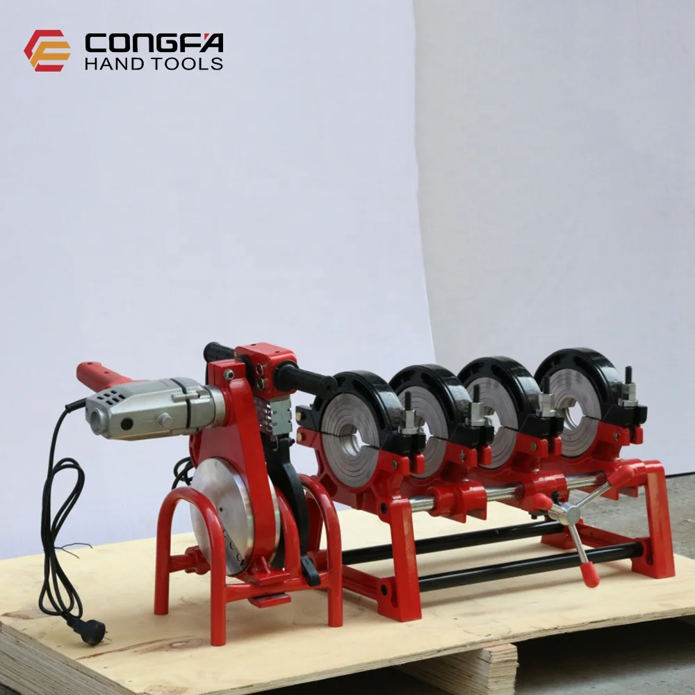Pipe to Pipe welding63-160mm PE Pipe Soldering Equipment 1.85KW
