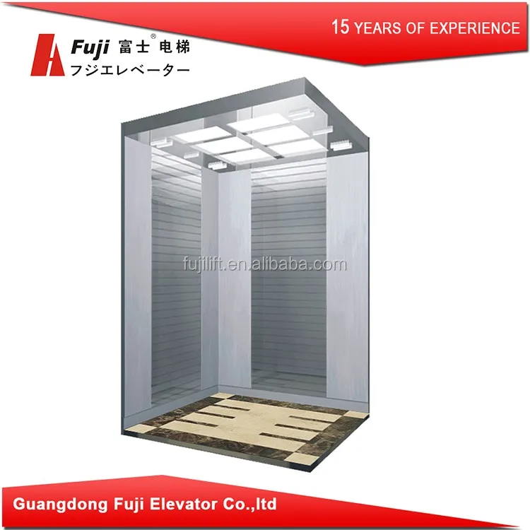 20 Persons 2000KG MRL Traction Elevator FPGA DSP Control Roomless Office Building Lift