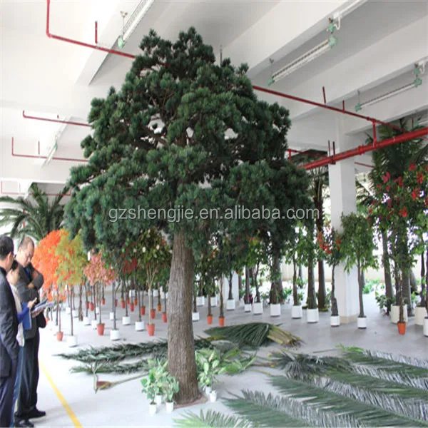 artificial evergreen tree faux chinese pine tree in fiberglass artificial tree