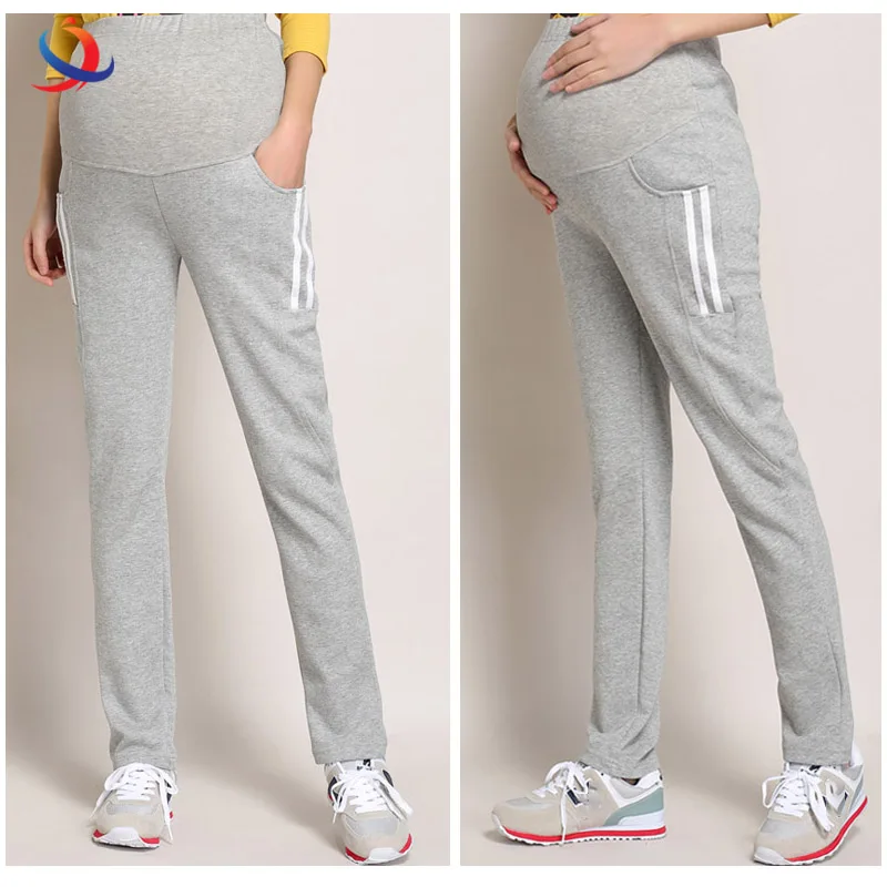 Новинка 2020, Леггинсы для беременных из 100% хлопка, регулируемые эластичные Леггинсы для беременных с индивидуальным логотипом и принтом, штаны для беременных