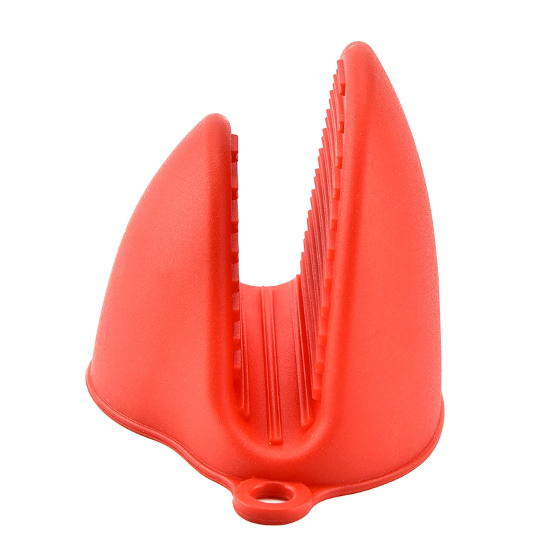 Kitchen Cooking Cake Bakeware Heat Resistant Silicone glove Microwave Oven Insulated Non-slip Glove Short Finger Hand Clip