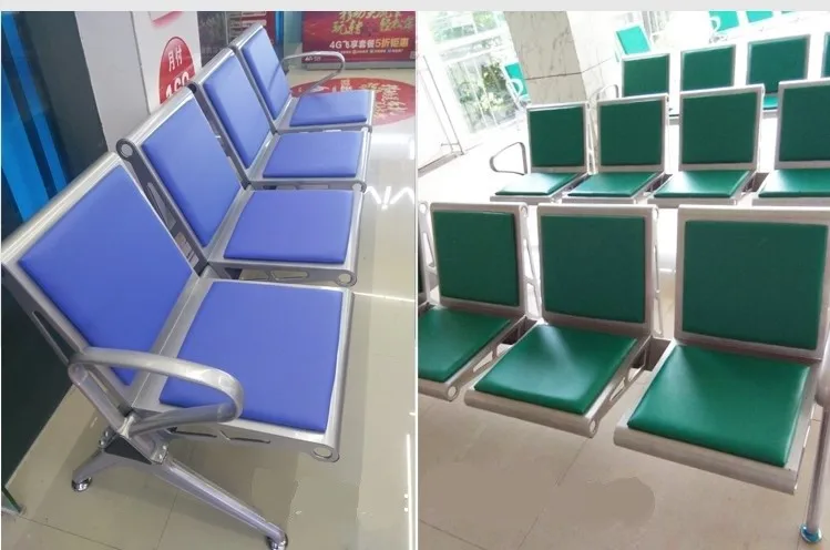 CE  Approved D06-3 Hengshui YONGXING Public Stainless Steel Waiting Chair/Bench