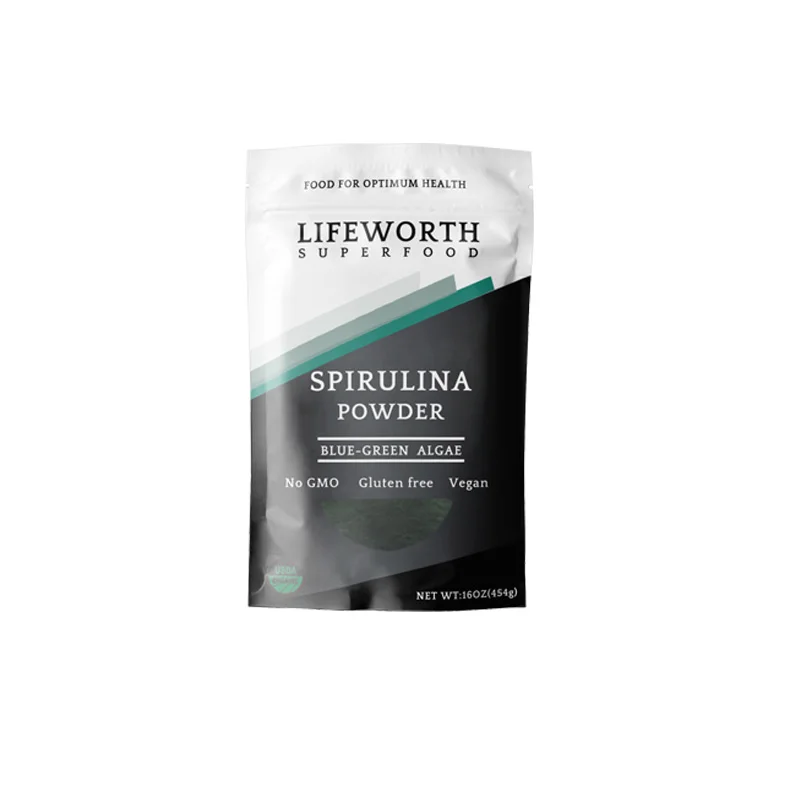 Порошок спирулины Lifeworth, фирменная торговая марка, хлорелла вульгарис, анемия, железная добавка