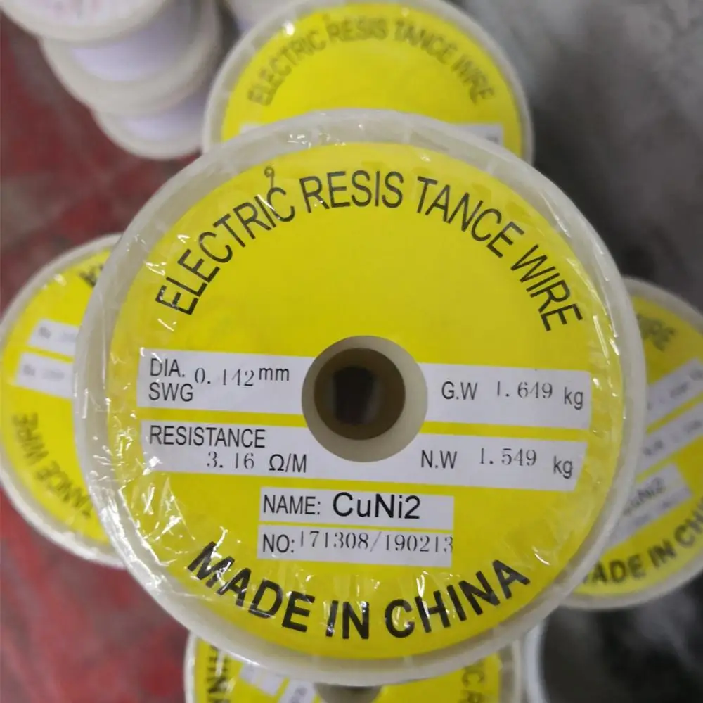 Copper Nickel Alloy Heating Resistance Wire CuNi1/CuNi2/CuNi6/CuNi8/CuNi10/CuNi14/CuNi19/CuNi23/CuNi30/CuNi44