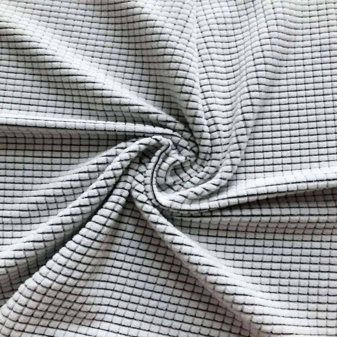 New style waffle cationic stretch sport fleece polar fleece fabric roll