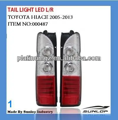 hiace tail light LED body parts #000487 hiace LED Tail light tail lamp for hiace 2005 up,commuter,quantum