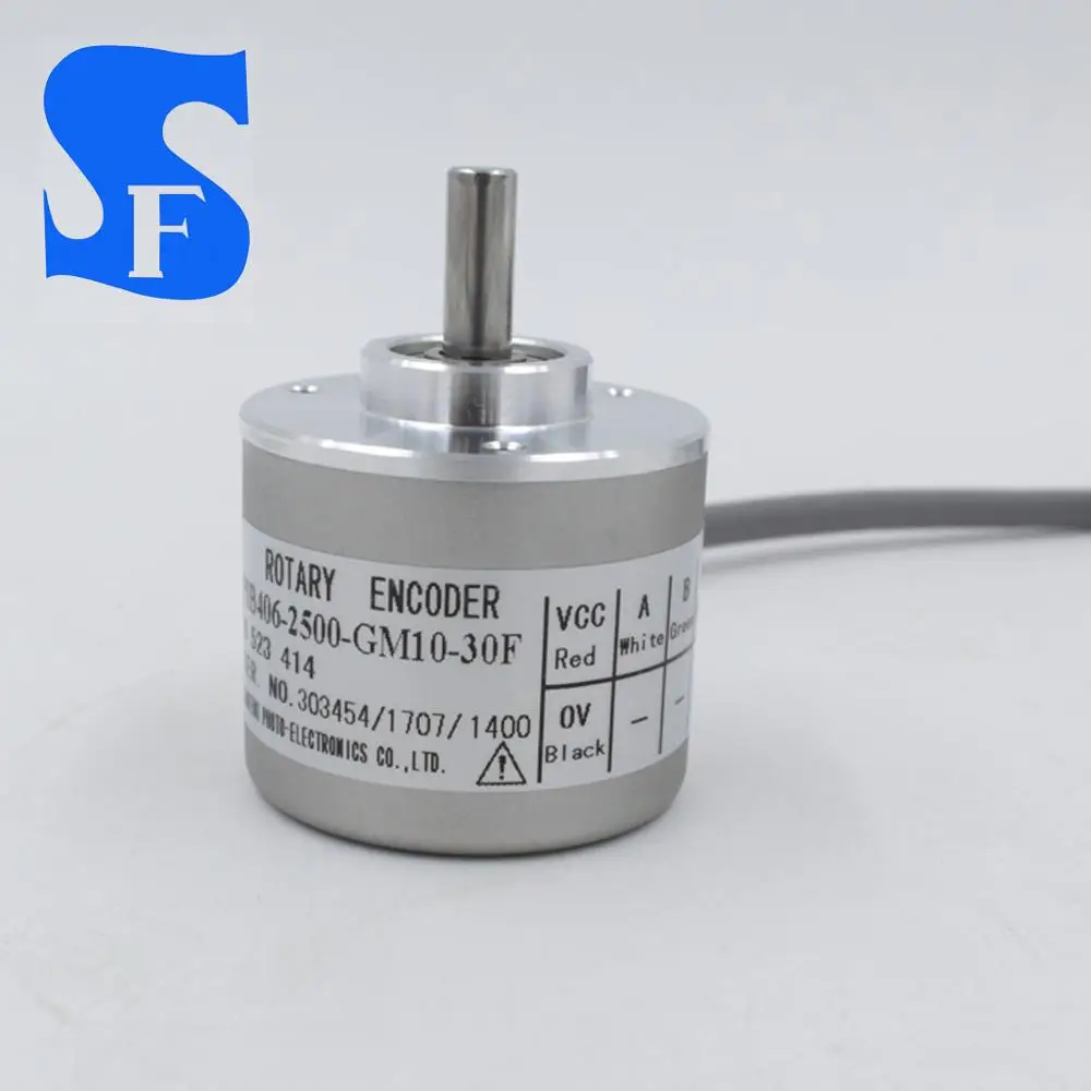 PIB 406 series outer dia 40mm  6mm solid Shaft 2500 pulse Optical Encoder Sensor
