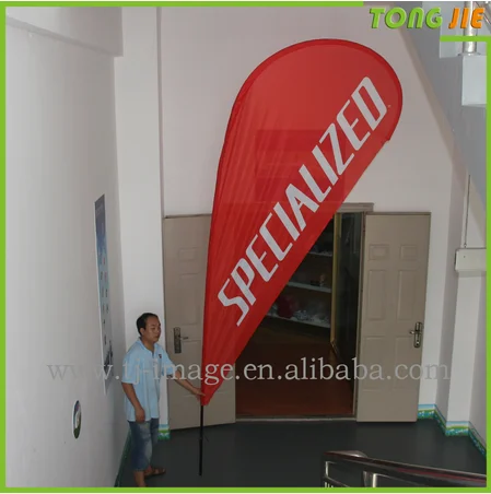 Advertising display flying bunting beach flag wind banner