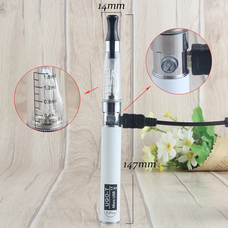 
2019 electronic cigarette Starter Kit 650mah Battery vape pen vaporizer UGO CE4 with USB Charger 