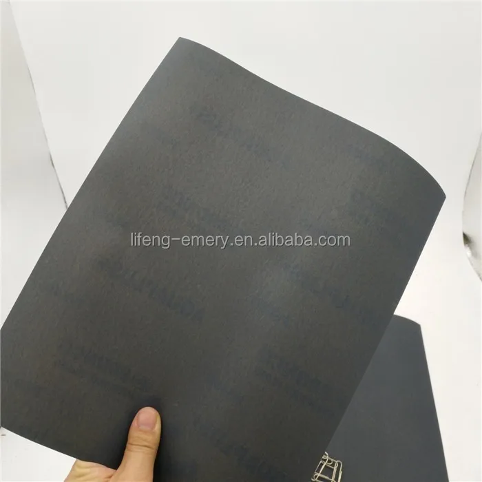 Electro coated abrasive paper silicon carbide waterproof sand paper factory direct sale