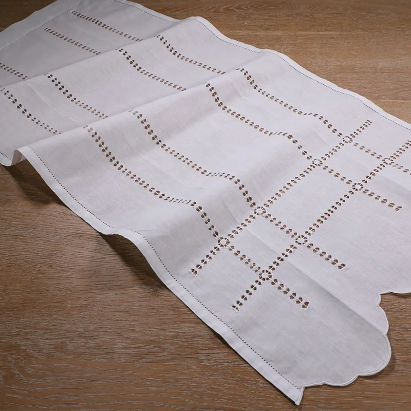 
CL001: classic white ramie/cotton hand made / handmade drawn thread work curtain 