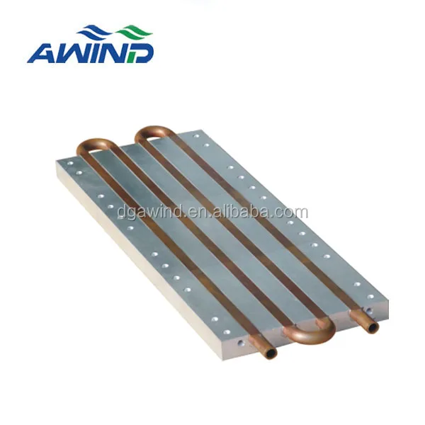 1.5kw liquid cold chiller plate liquidcooled led heatsink industrial water heater radiators tubo de cobre para intercambiador