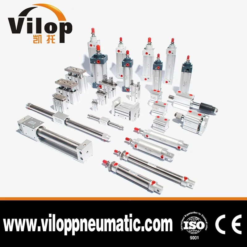 Factory Price Both Sides Piston Rod Pneumatic Cylinder Dimensions