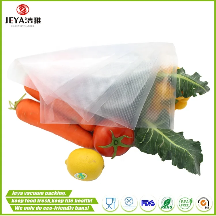 
Custom Printed Heat Seal Vacuum Plastic Bag for Household Sealer 