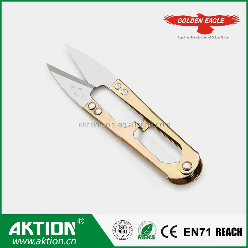 
Wholesale Golden Eagle Yarn Scissors Golden handle 12+1 Thread Cutter with the Best Quality 