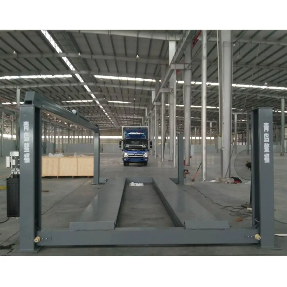 
QJY8-4B large vehicle 4 post hydraulic movable car washing lift machinery equipment 