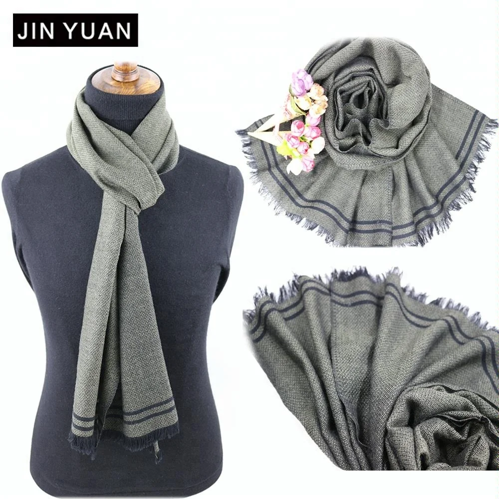 Мужская длинная шерсть шею шарф