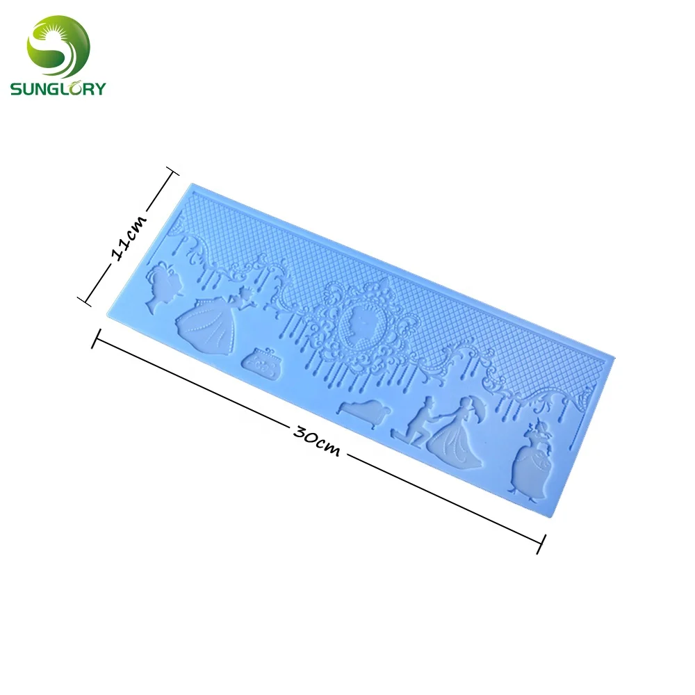 Wedding Decoration Beauty Silicone Lace Mat Flower Lover Sugar Cake Lace Mold For Baking Fondant Lace Mold Cake Decorating Tools