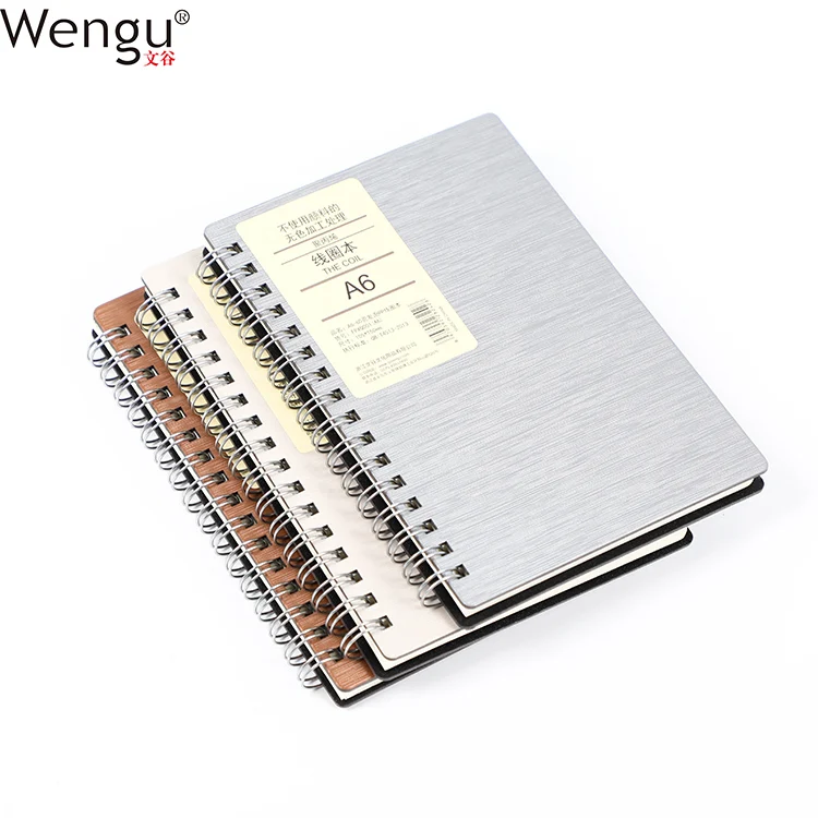 
Promotional Printing Factory Double Wire Bound Pretty Fashion Pp Hardcover Spiral Notebook Note Book 