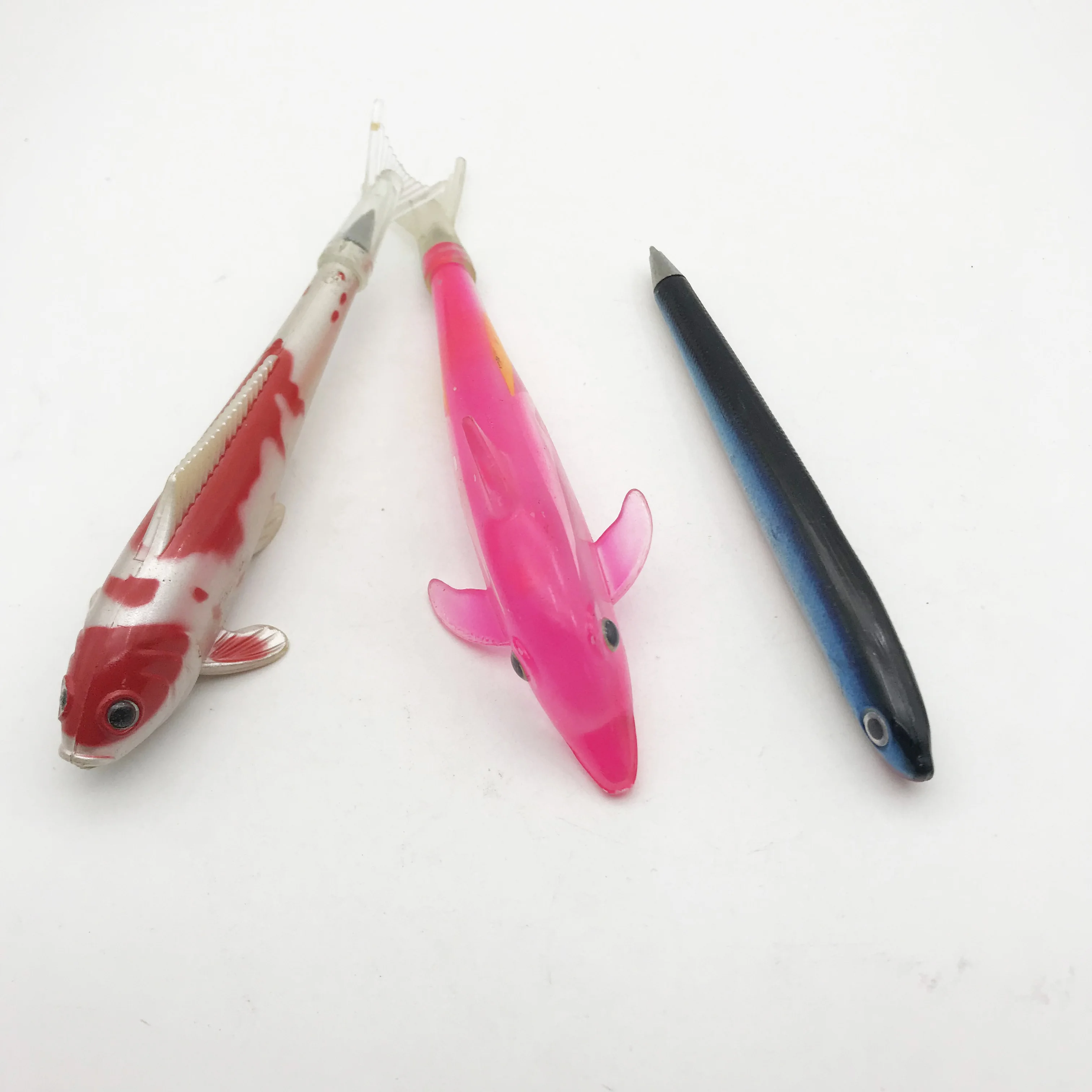 Novelty Yellow Plastic Fish Shape Business Logo Pen Souvenirs and Promotions Animal Theme Ballpoint Pen