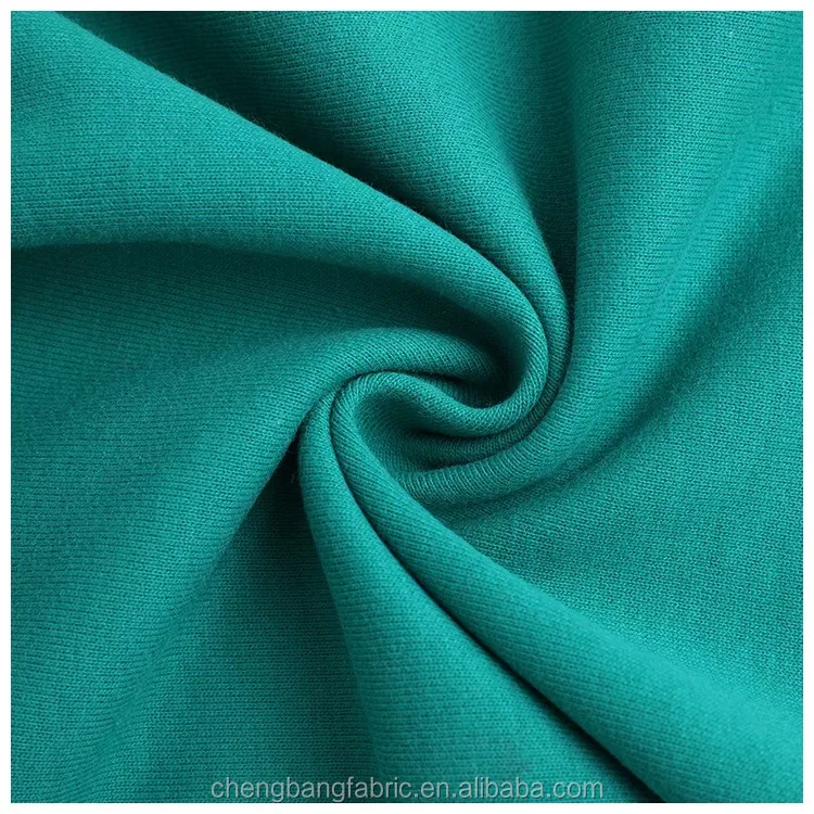 Fabric factory 300gsm 50 cotton 50 polyester wide width terry brushed fabric for sweatshirt